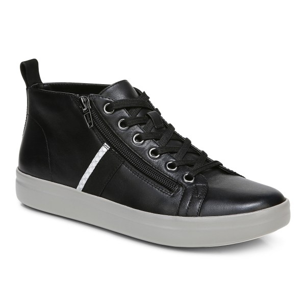 Vionic Trainers Ireland - Stevie High Top Sneaker Black - Womens Shoes In Store | VLNQZ-8251